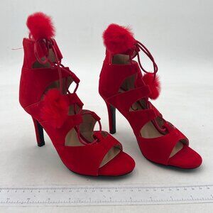 FSJ Patron Women's Platform Lace Up Heels